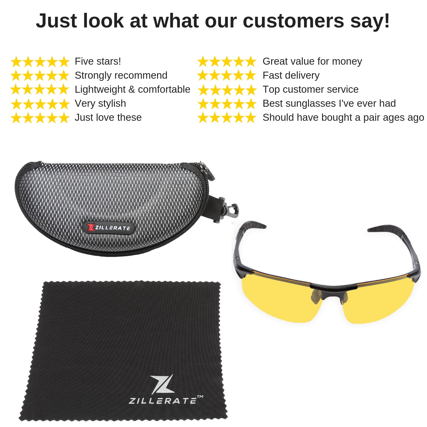 ALMG Night Driving Glasses. Night Drive in Style!